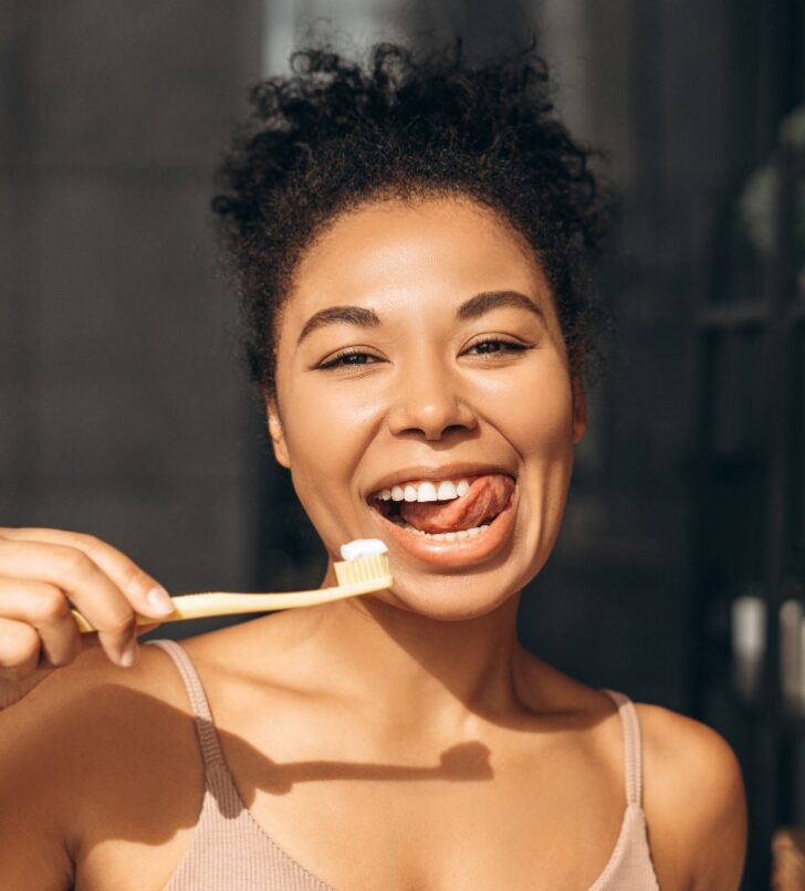 Brushing teeth